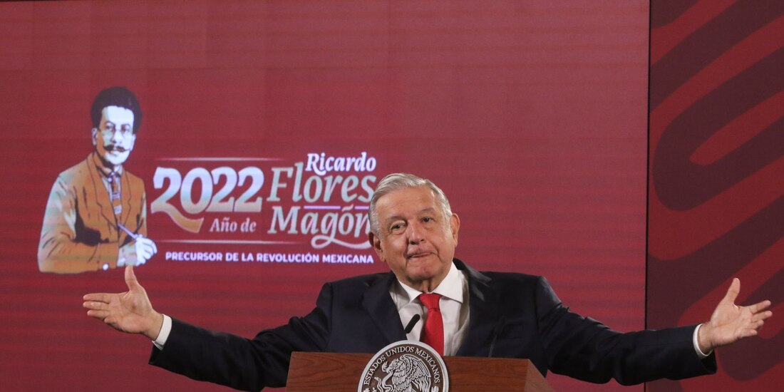 AMLO ofreció este miércoles conferencia desde Palacio Nacional.