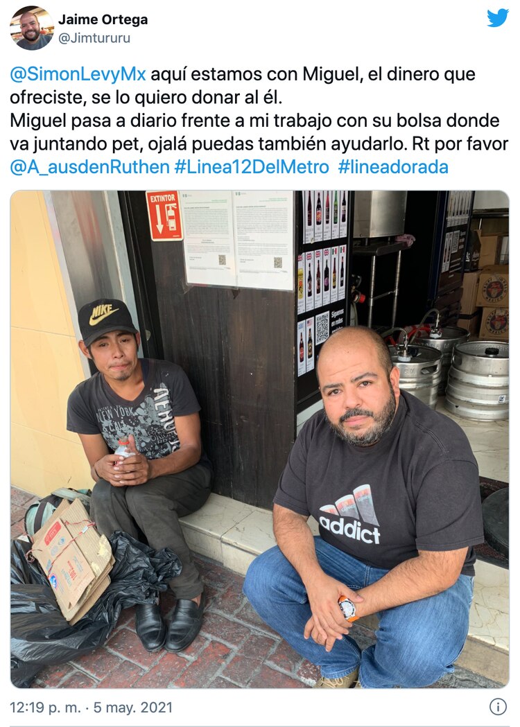 Tuit de Jaime Ortega donde anuncia su encuentro con Miguel.