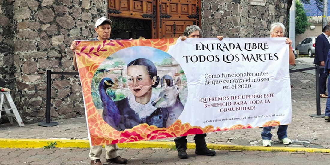 Manifestantes, ayer en La Noria.