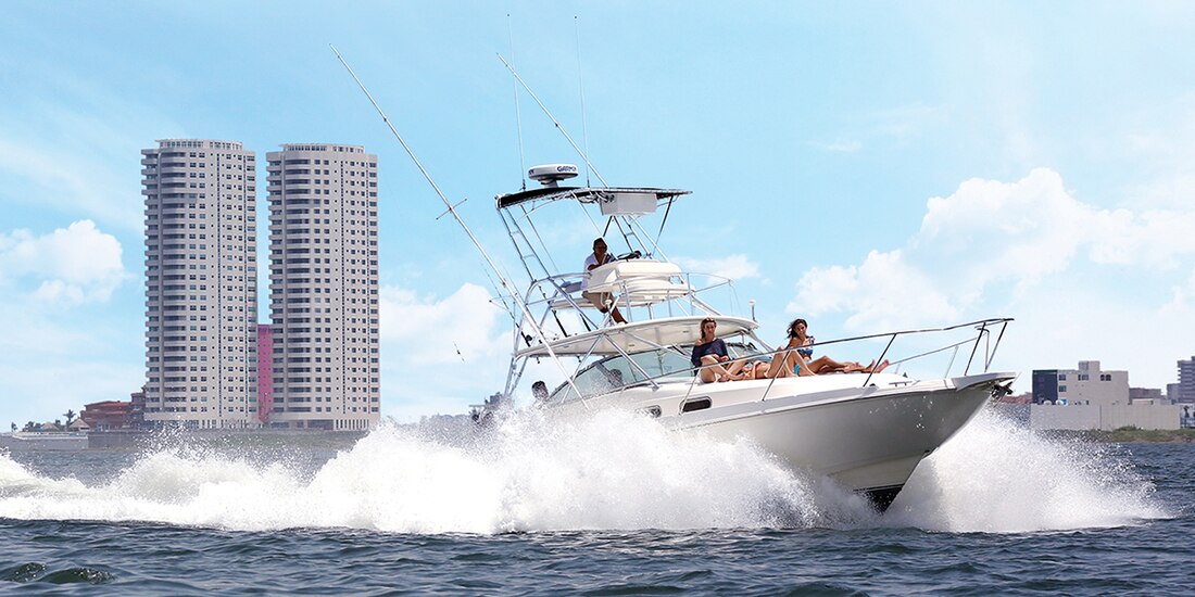 Visitantes, en un paseo en Boca del Río, Veracruz.