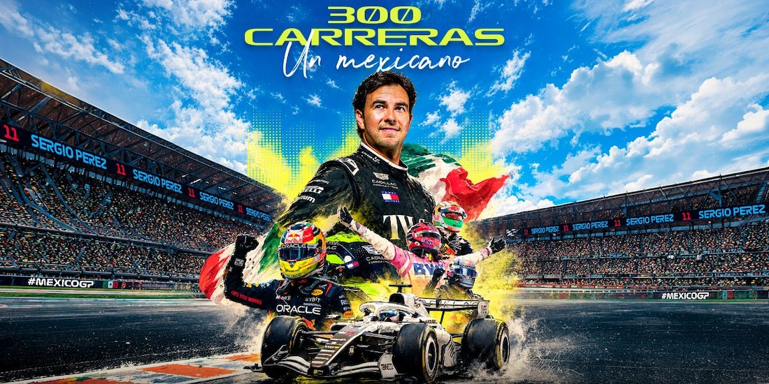 Checo Pérez llegará a 300 Grandes Premios en la F1 en el GP de México