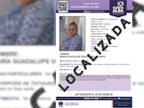 Imagen de persona que fue reportada como extraviada.