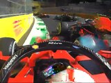 Checo Pérez y Charles Leclerc impactaron y el mexicano abandonó el GP de Arabia Saudita