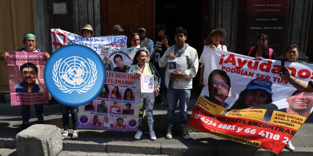 ONU pide a México reforzar respuesta ante desapariciones forzadas