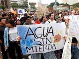 Marcha por el agua en Guadalajara en días pasados