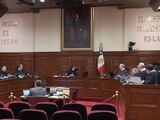 Sesión del pleno del máximo tribunal de justicia del país, ayer.