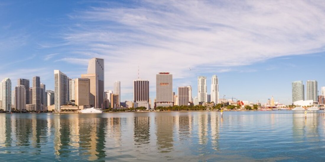 Vista de la ciudad ubicada en Florida, Estados Unidos.