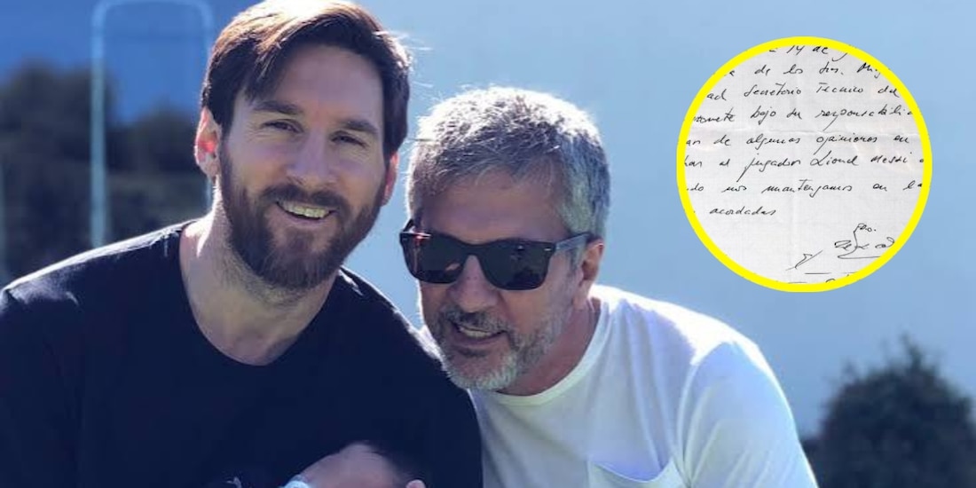 El Barcelona hizo un contrato en una servilleta para fichar a Lionel Messi ante la presión de su padre.