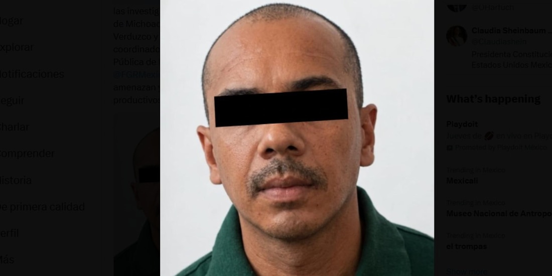 Imagen del detenido.