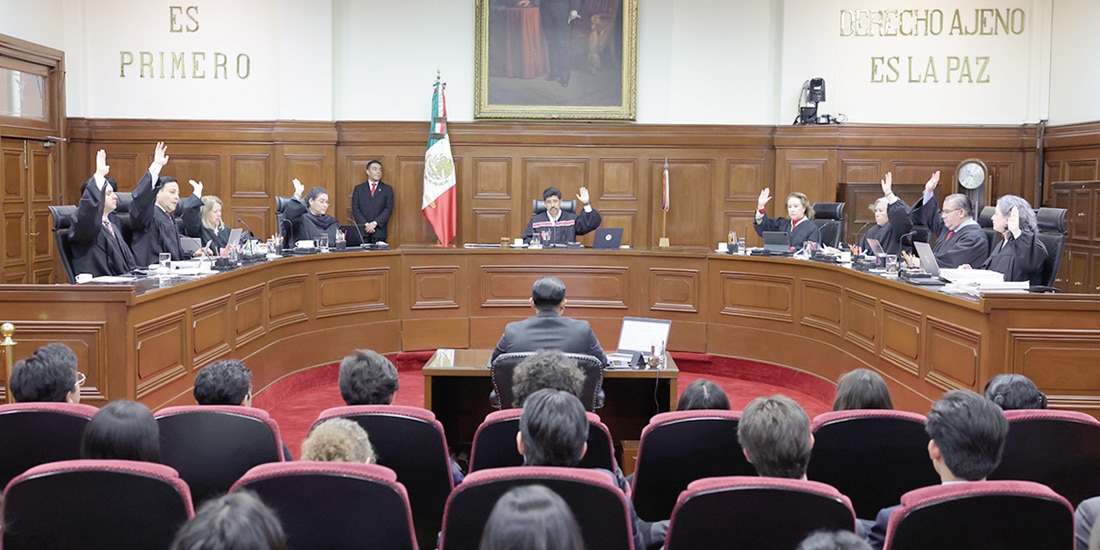 El pleno del máximo tribunal, en sesión, ayer