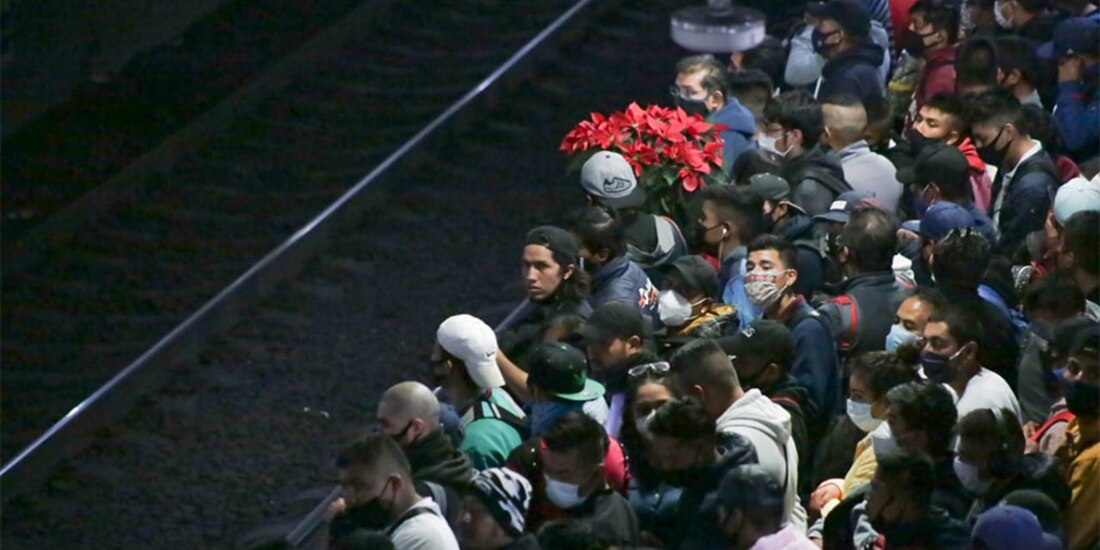 El Metro Pantitlán no redujo su cantidad de usuarios.