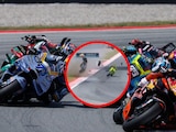 Un terrible accidente se vivió en el Gran Premio de Cataluña de MotoGP.