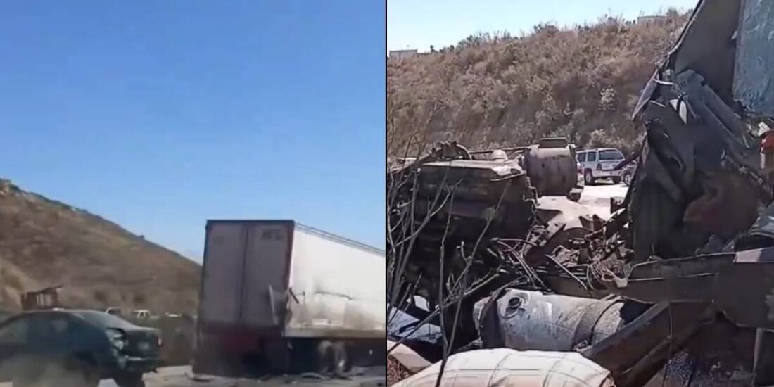 Accidente en Tijuana deja varios lesionados en Bulevar 2000.