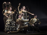 Bailarines presentando la pieza Eterna Iberia.