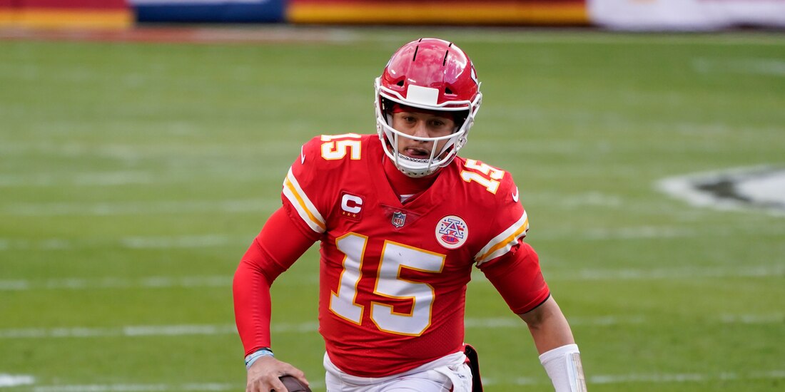 Patrick Mahomes el pasado domingo durante el juego de la ronda divisional de la NFL entre Chiefs y Browns.
