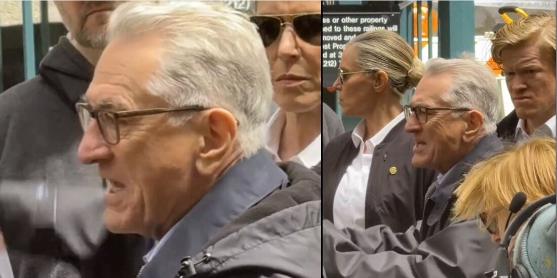 Esta es la verdad detrás del video de Robert de Niro confrontando a manifestantes propalestinos