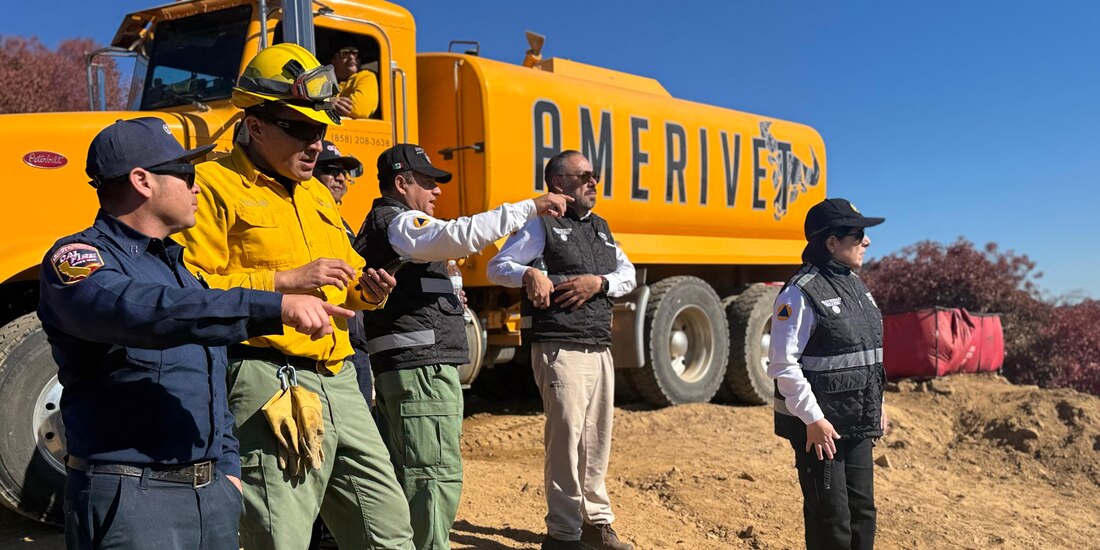 Brigadistas mexicanos en California.