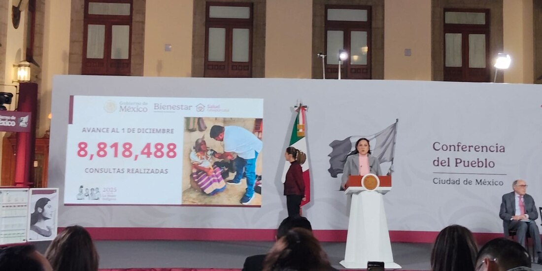 Esta mañana, Ariadna Montiel estuvo en Palacio Nacional.