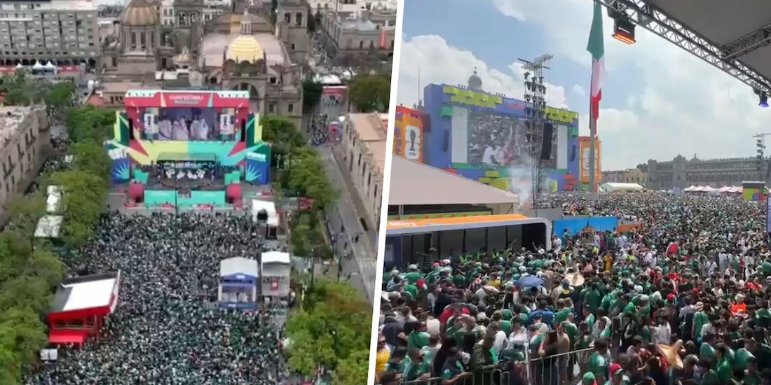 Aspecto de los fan fest de Guadalajara y CDMX.