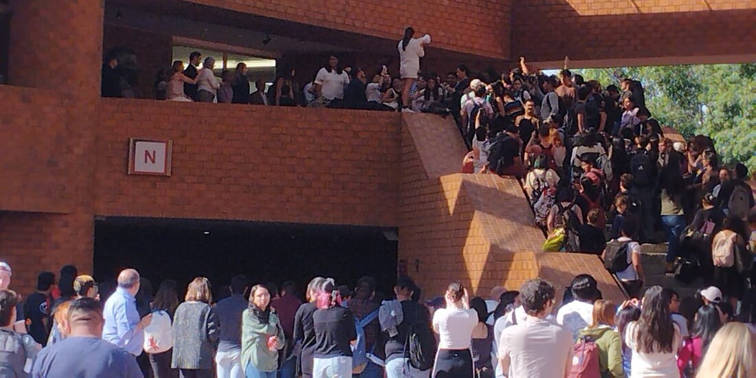 Manifestaciones en la IBERO, iniciadas esta semana por diversas inquietudes entre el alumnado.