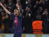 Kylian Mbappé celebra en el PSG vs Real Sociedad, ida de octavos de final de Champions