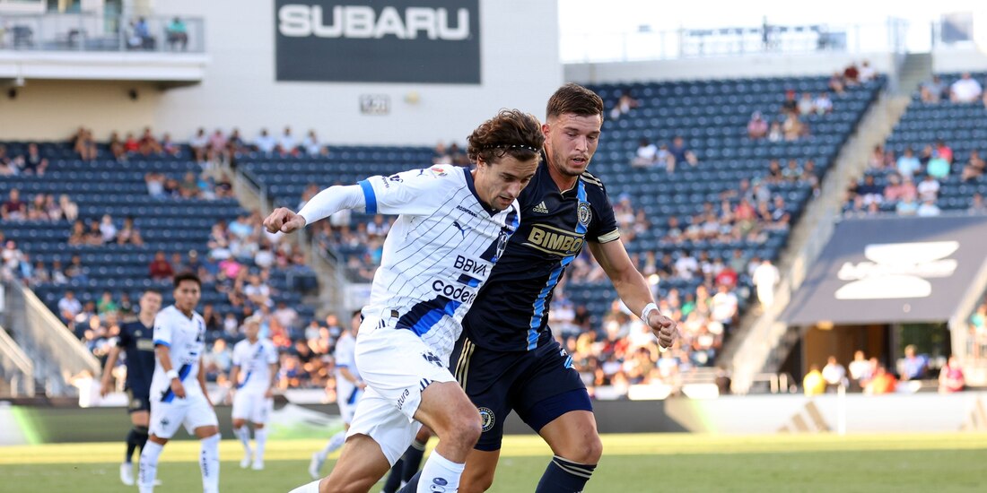 Una acción del Philadelphia Union vs Monterrey, partido por el tercer lugar de la Leagues Cup 2023