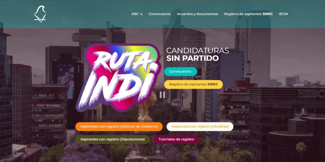 El diseño del micrositio informativo para agilizar los trámites previos fue desarrollado por el Instituto Electoral de la Ciudad de México (IECM).