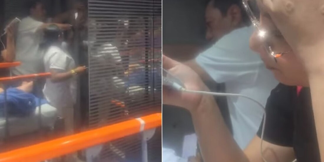 Usuarios de un elevador se quedan atrapados.