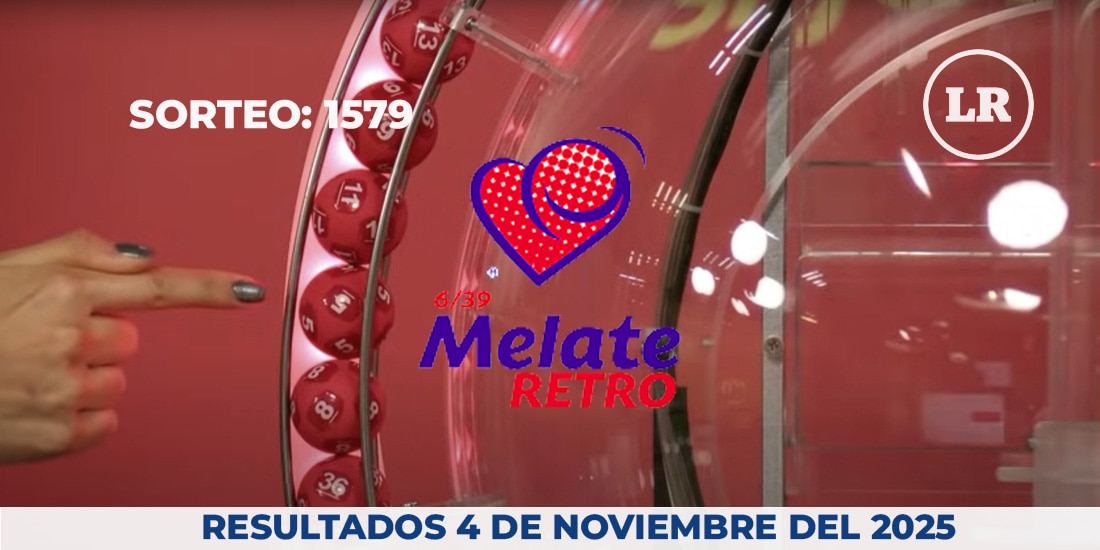 Resultados del Melate Retro en su sorteo 1579, celebrado este 4 de noviembre del 2025.