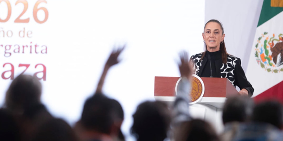 La Presidenta, Claudia Sheinbaum, en la conferencia del pueblo del 11 de febrero de 2026