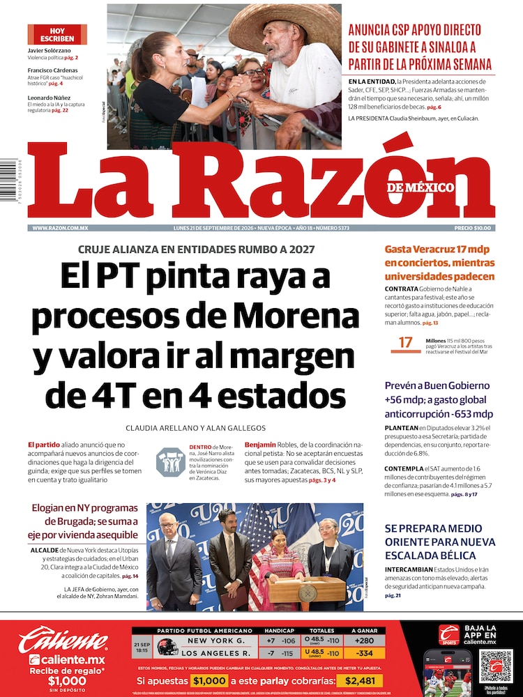 La Razón 21 Septiembre 2026