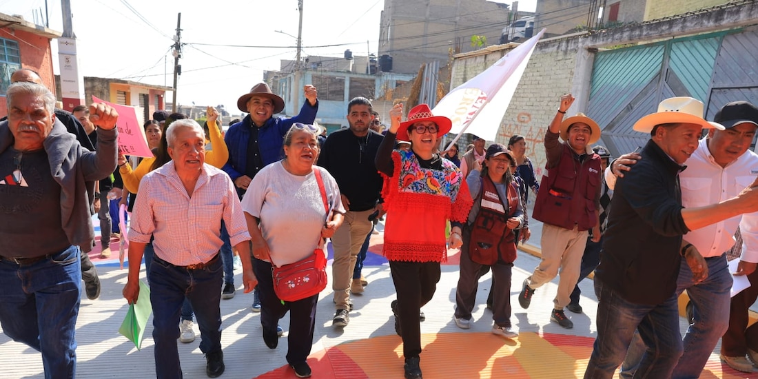 Vecinos y autoridades celebran la entrega de más de 4 mil metros cuadrados de nueva infraestructura vial en la zona alta.