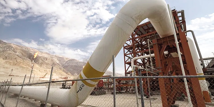 Una unidad del yacimiento de gas South Pars en Irán, en una foto de archivo.