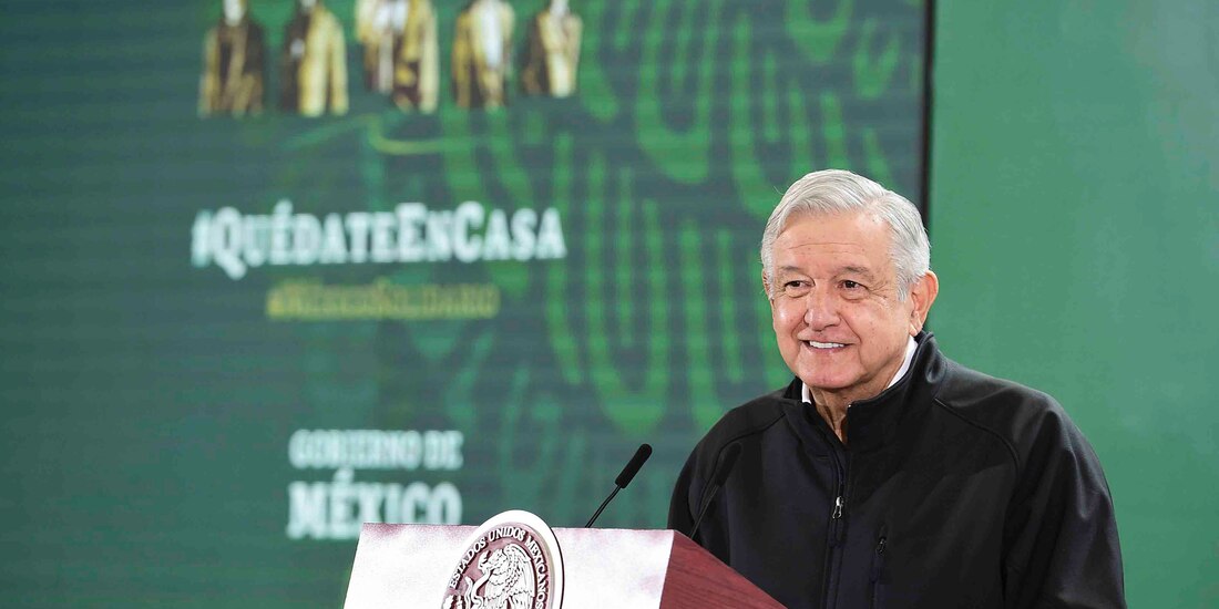El presidente de México, Andrés Manuel López Obrador, el 24 de julio de 2020.