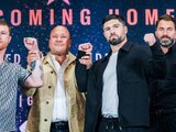Presentan Enrique Alfaro y 'Canelo' Álvarez pelea contra John Ryder en Estadio Akron.