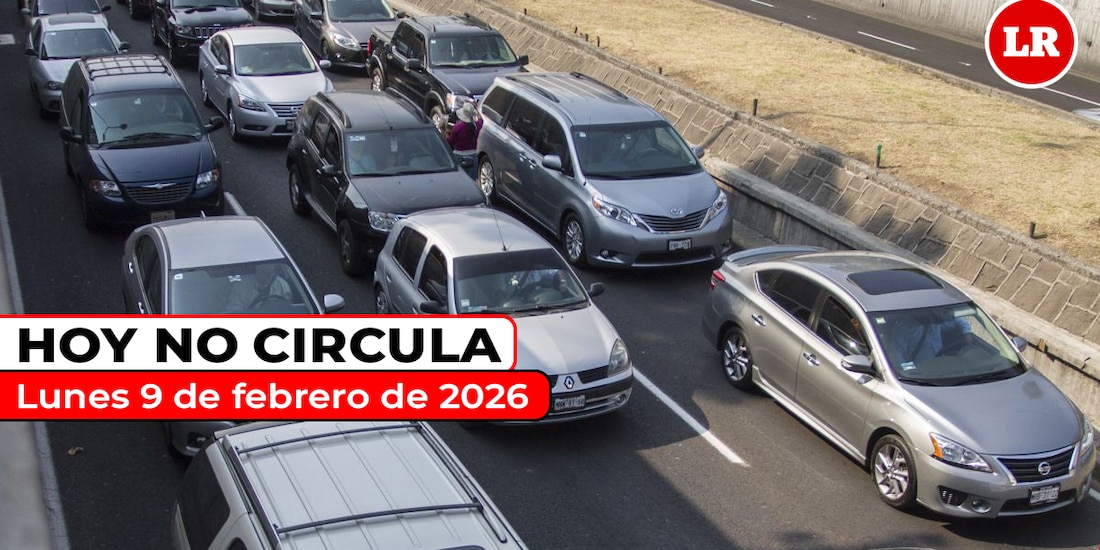 Revisa cómo aplica el Hoy No Circula este lunes 9 de febrero de 2026 en la ZMVM.
