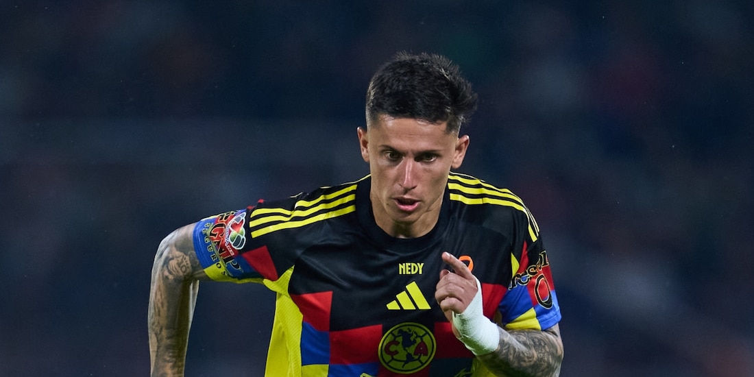 El América dio a conocer una lesión del extremo uruguayo Brian Rodríguez.