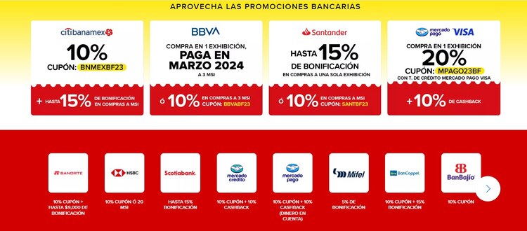 Promociones y descuentos de Mercado Libre por el Buen Fin 2023.