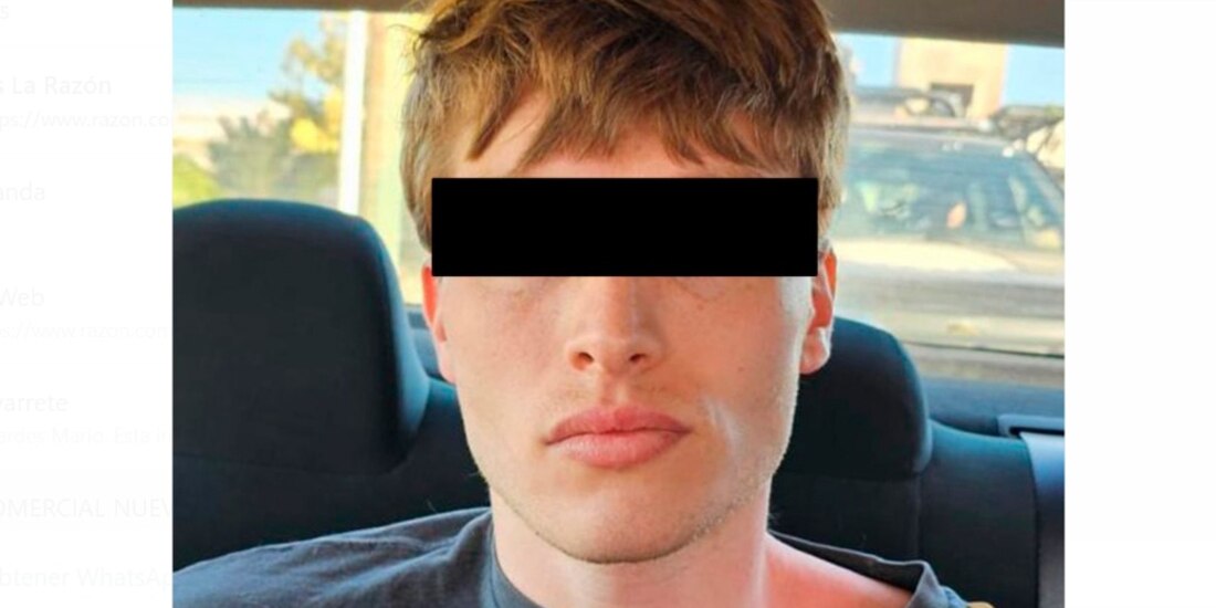 El detenido por las autoridades federales.