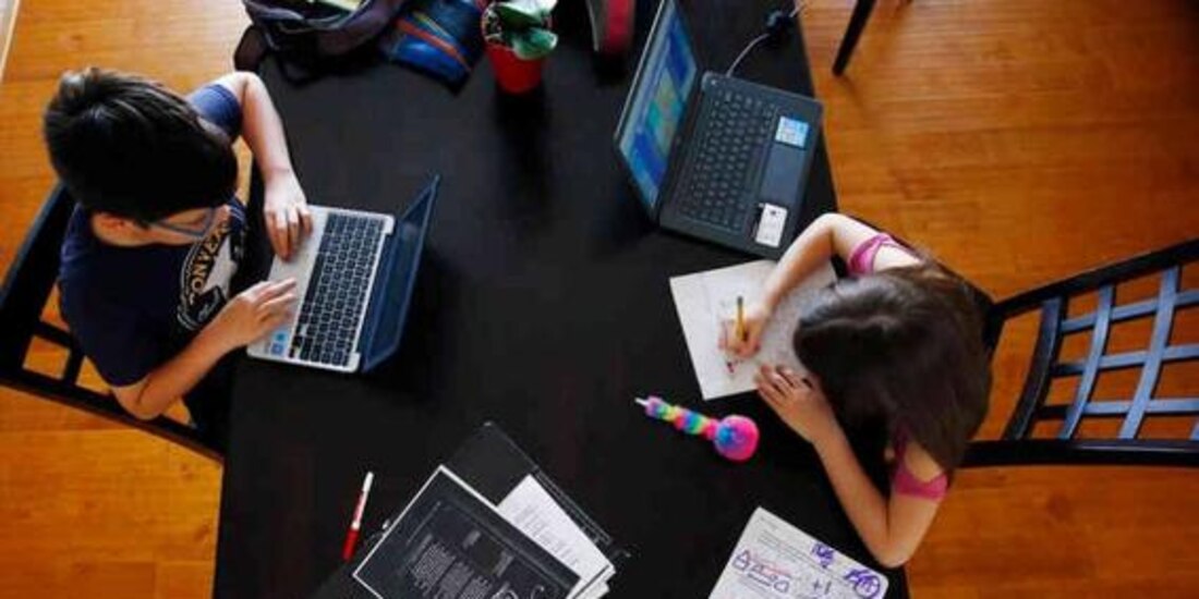 Clases virtuales desde casa.