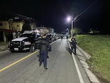 Presencia de autoridades policiales en esta zona del Edomex.