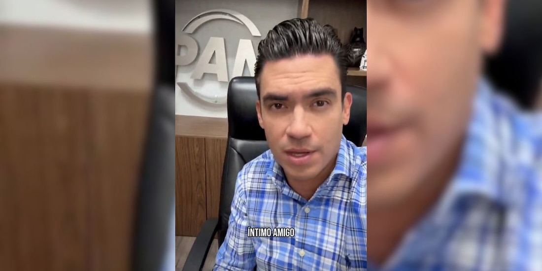 Jorge Romero, dirigente nacional del PAN, en un mensaje en video.