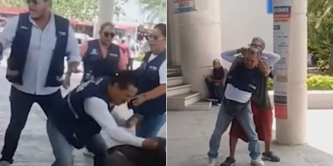 Funcionario de Tapachula golpea a migrante; ayuntamiento lo remueve del cargo, pero asegura que el segundo atacó primero.