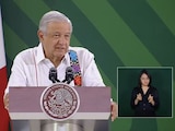 AMLO en conferencia desde Veracruz.