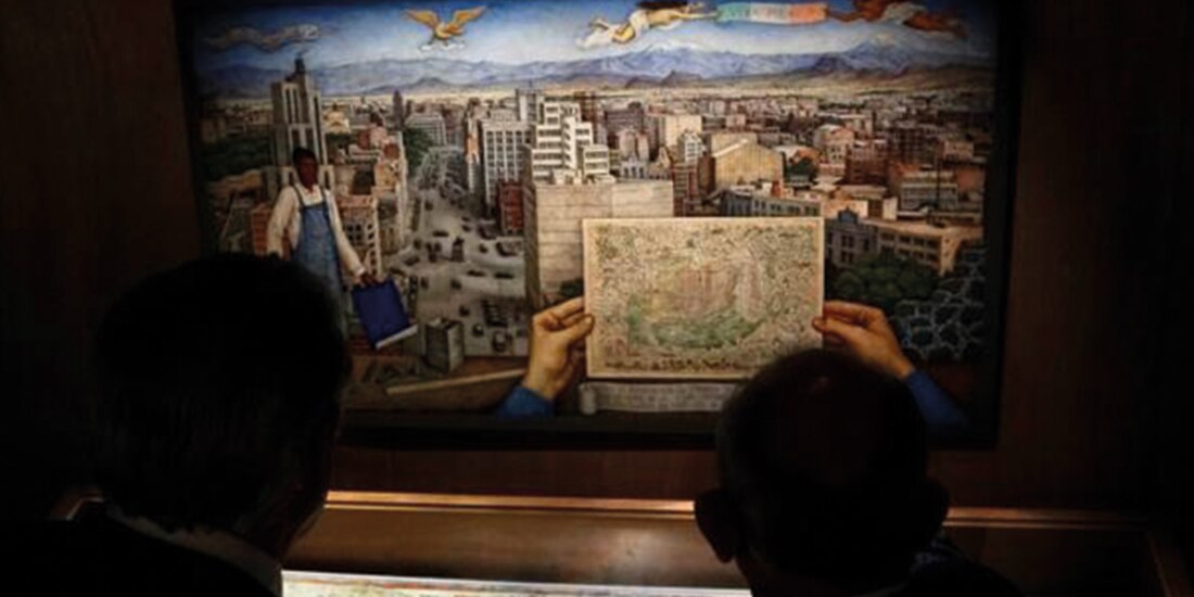 Mapa de 1554, traslado temporal de la Universidad de Uppsala, Suecia.