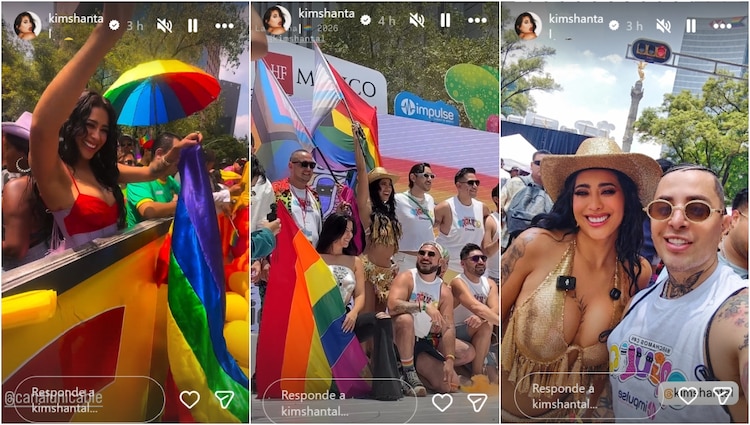 Kim Shantal durante la Marcha del Orgullo 2026