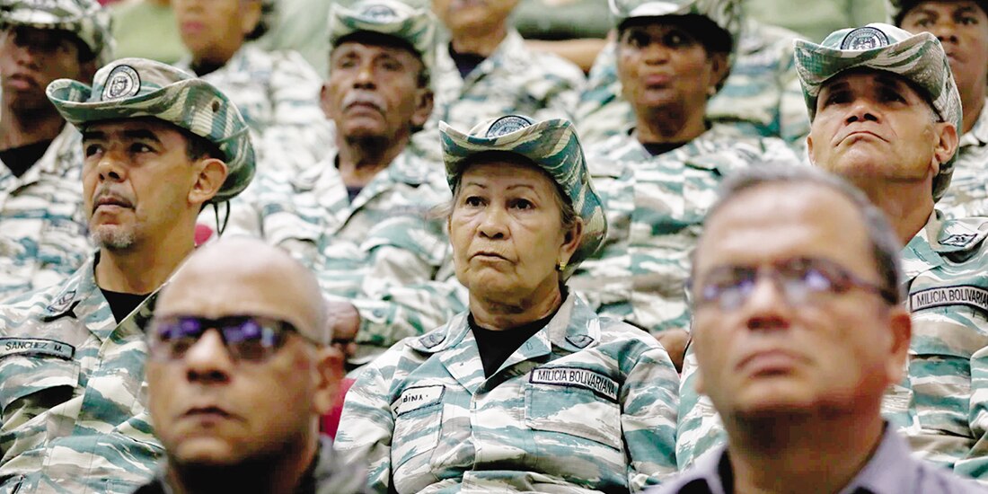 Miembros de la Milicia Bolivariana, el pasado 5 de septiembre.