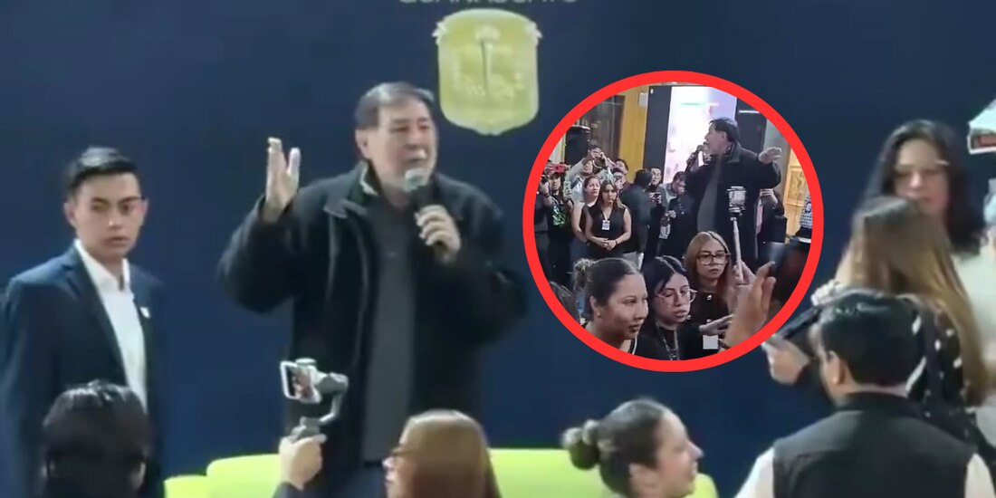 Noroña enfrenta abucheos y reclamos durante foro estudiantil en la UG