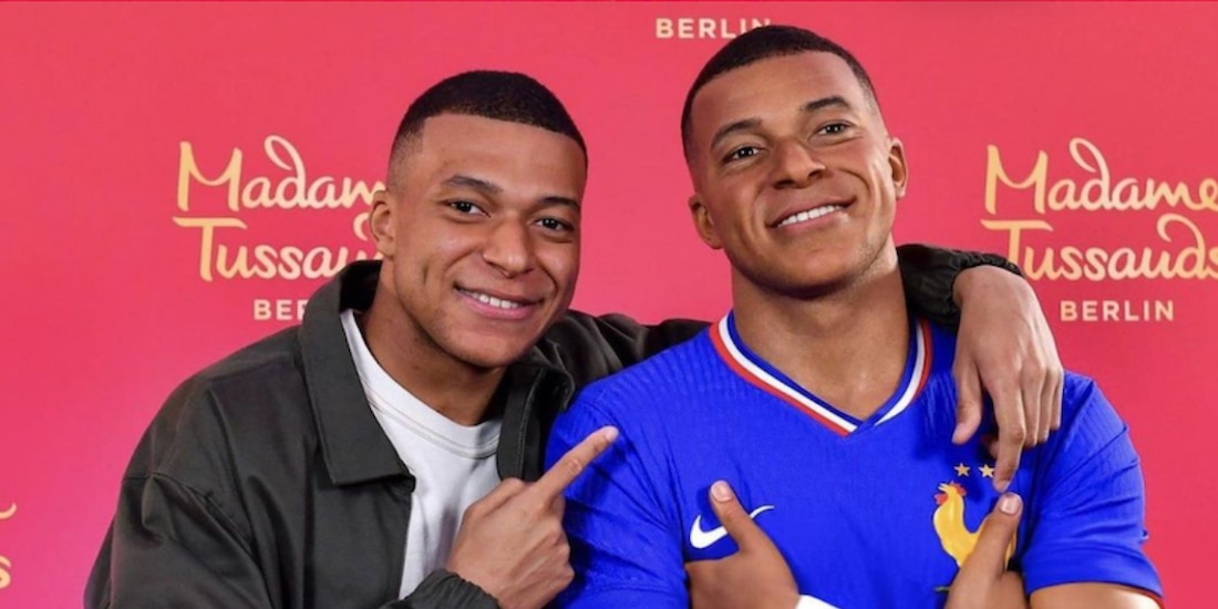 Kylian Mbappé en el museo de cera de Madame Tussauds