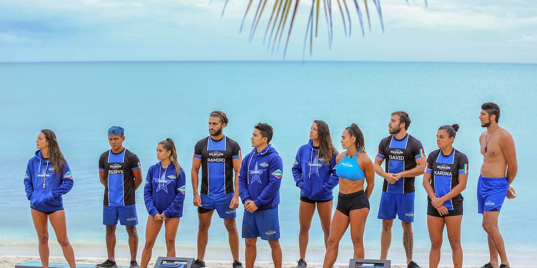 Los atletas compiten por la Fortaleza en Exatlón México